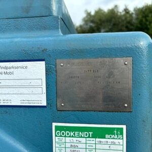 AN Bonus B 62 1,3 MW Triebstrang mit Hauptwelle / Drivetrain with mainshaft PEAS Triebstrang 4375.3 SN 4800118-0050-4