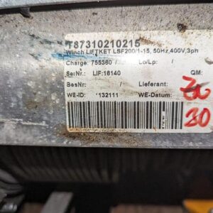 GE Tacke 1.5 SL Liftket LSF200-15, 2013
